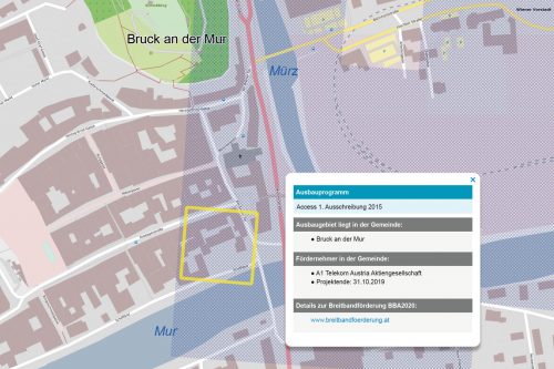 Im Breitbandatlas können aktuelle und künftige Ausbauarbeiten abgerufen werden. © bmvit