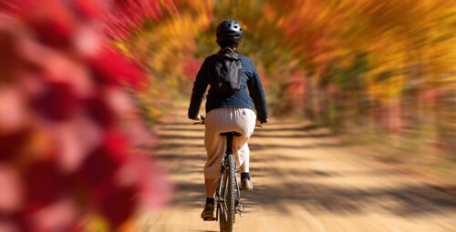 Radfahrerin